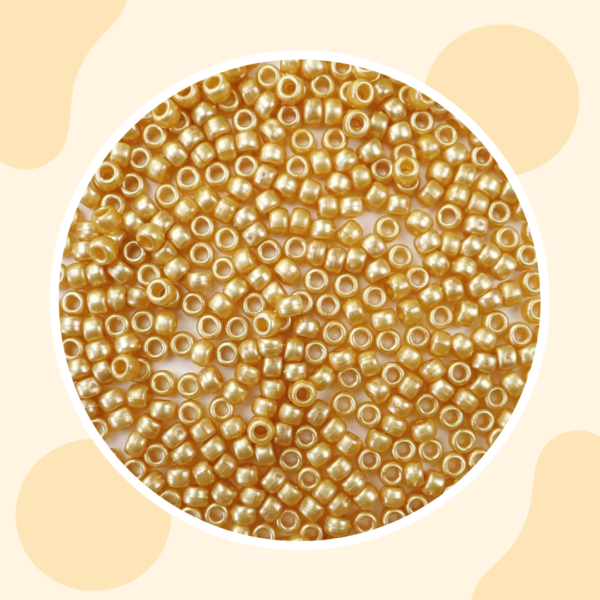 golden plastic beads exporter